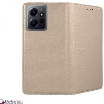 Telone atverčiamas dėklas - auksinės spalvos (Xiaomi Redmi Note 12 4G)